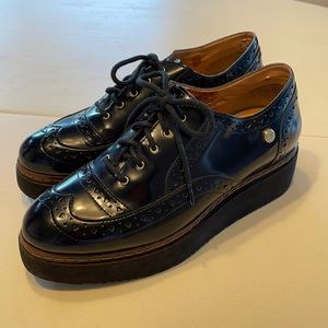 Love Moschino Black Platform Oxfords